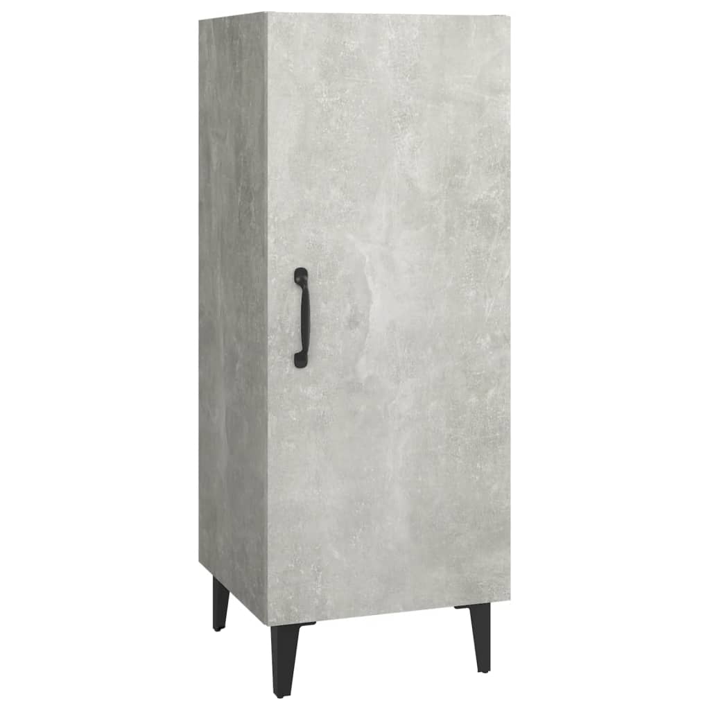 vidaXL Buffet Gris béton 34,5x34x90 cm Bois d'ingénierie