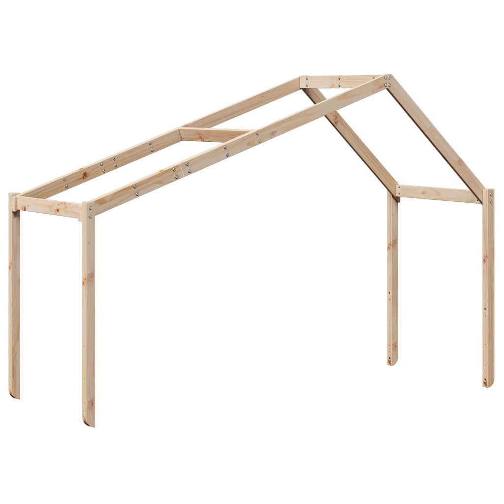 vidaXL Lit superposé avec toit 75x190 cm bois de pin massif