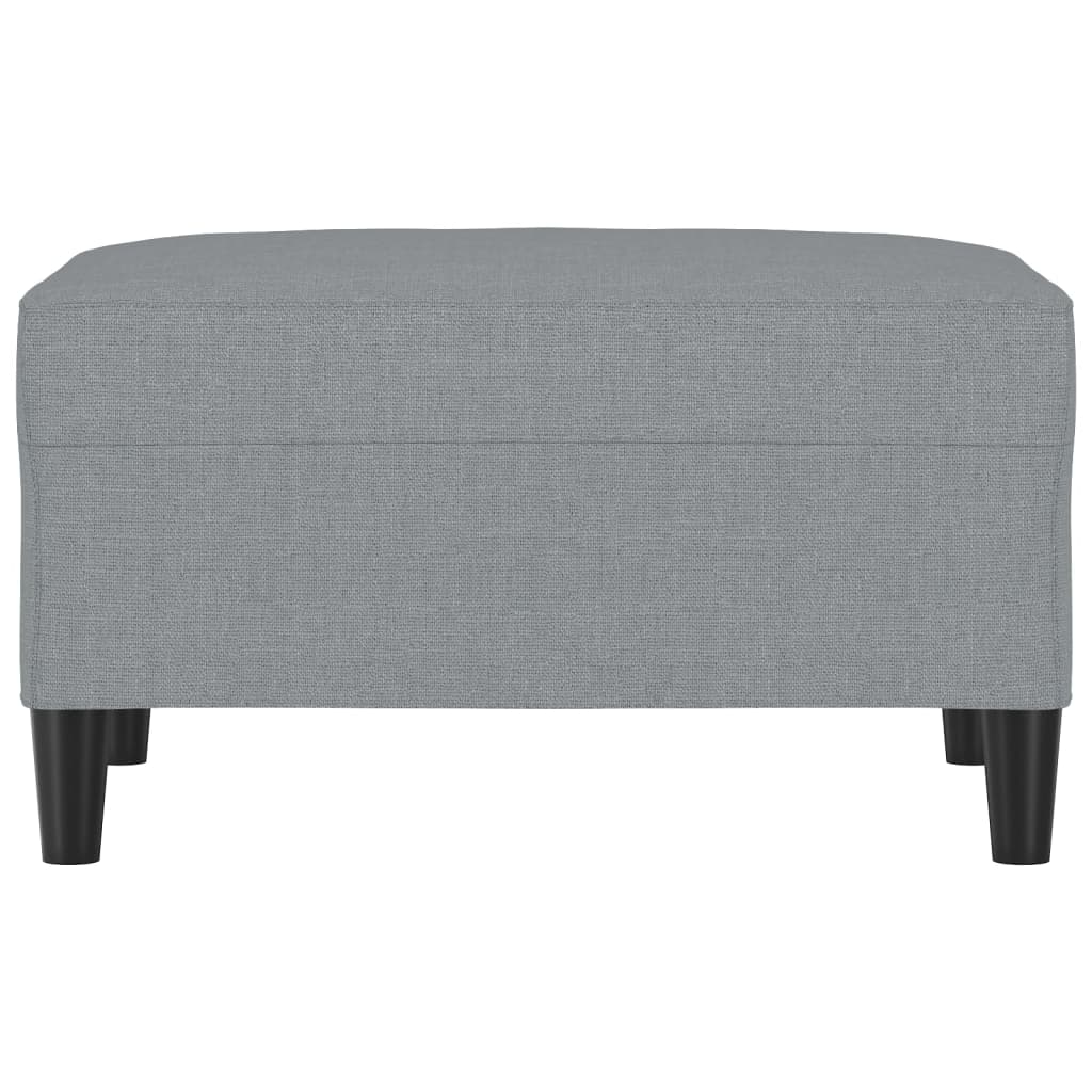 vidaXL Repose-pied Gris clair 70x55x41 cm Tissu