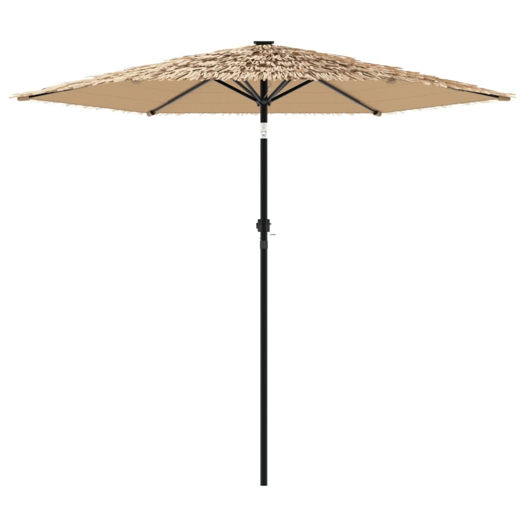 vidaXL Parasol de jardin avec mât en acier marron 223x223x213 cm