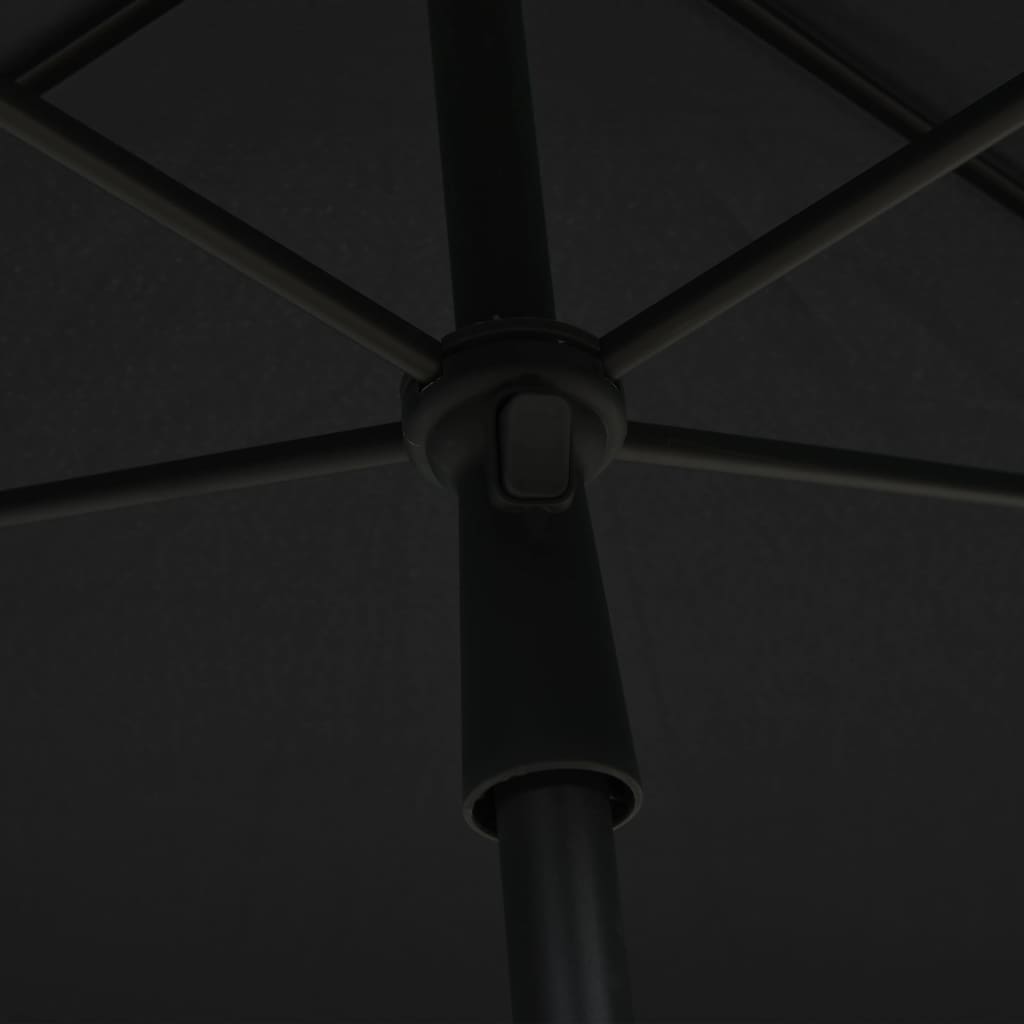 vidaXL Parasol de jardin avec mât 210x140 cm Anthracite