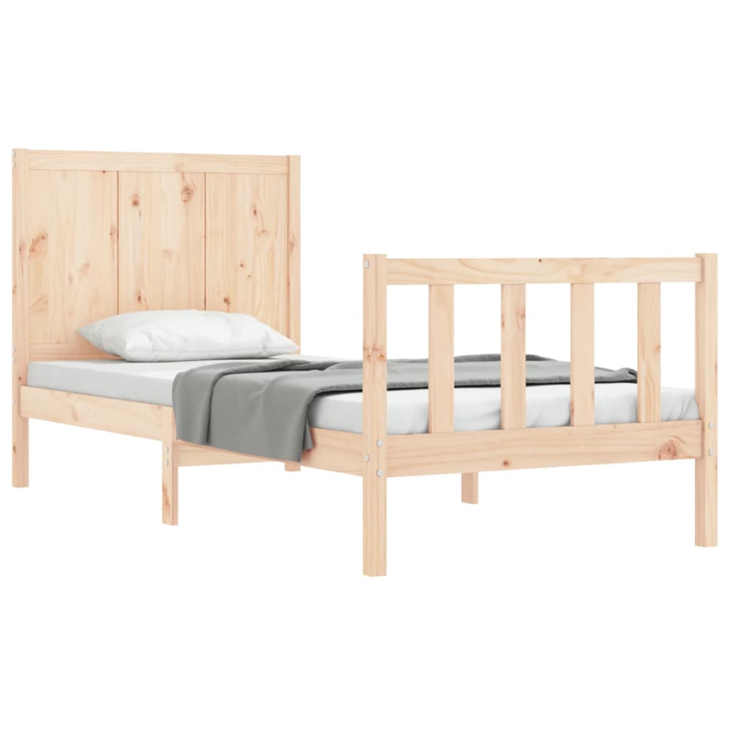 vidaXL Cadre de lit sans matelas 90x200 cm bois de pin massif