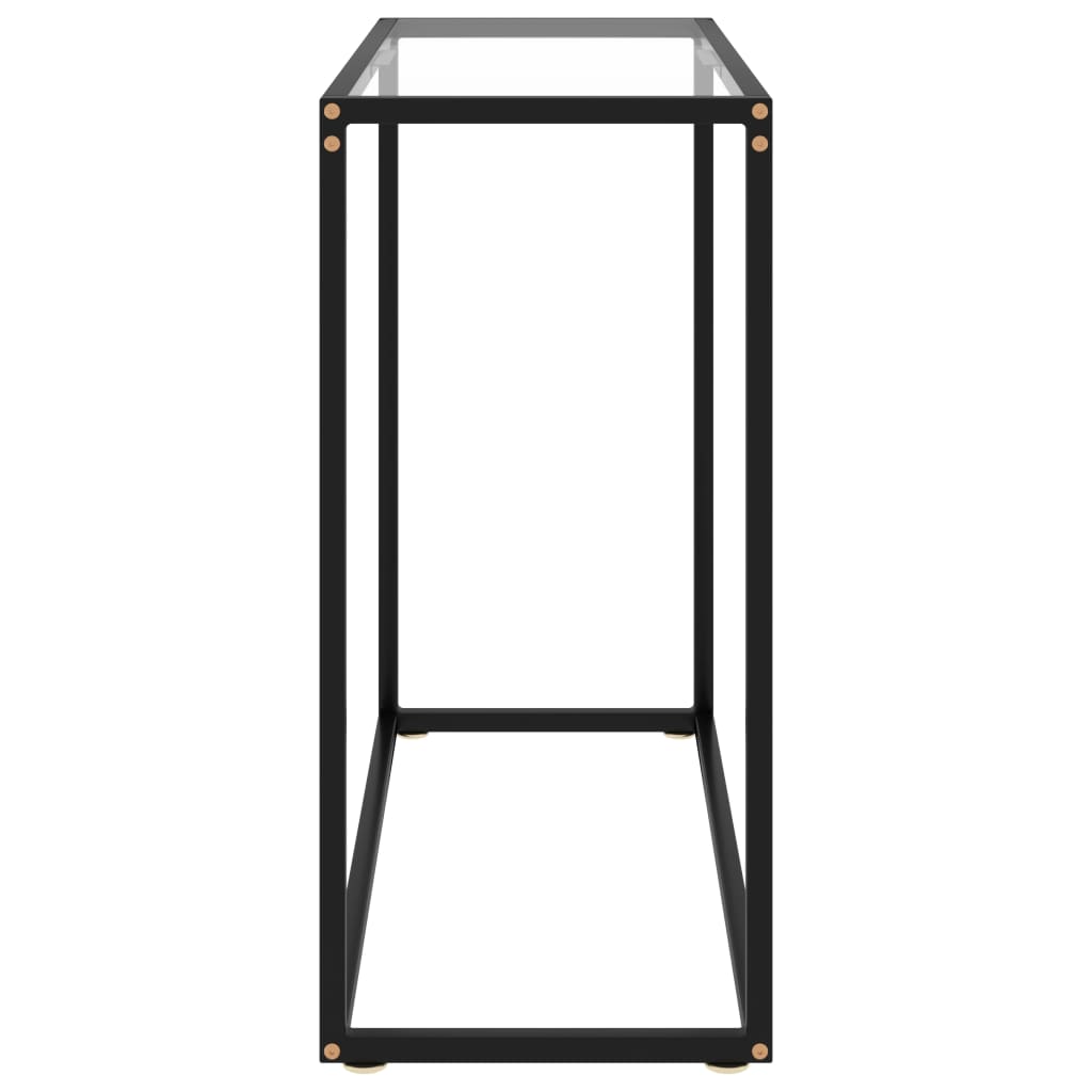 vidaXL Table console Transparent 80x35x75 cm Verre trempé