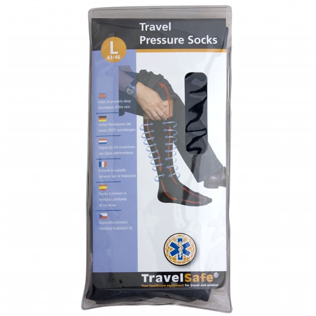 Chaussettes de compression de voyage Travelsafe TS0370L 43-46