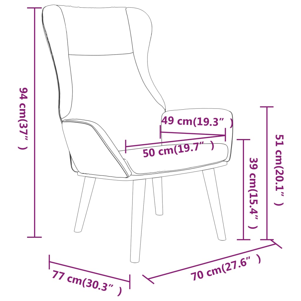 vidaXL Chaise de relaxation Gris foncé Tissu