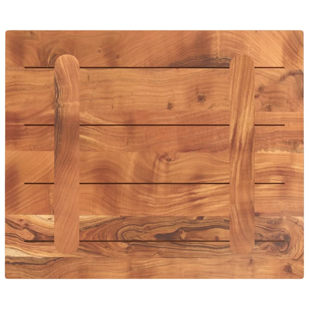 vidaXL Dessus de table 60x50x2,5 cm rectangulaire bois massif d'acacia