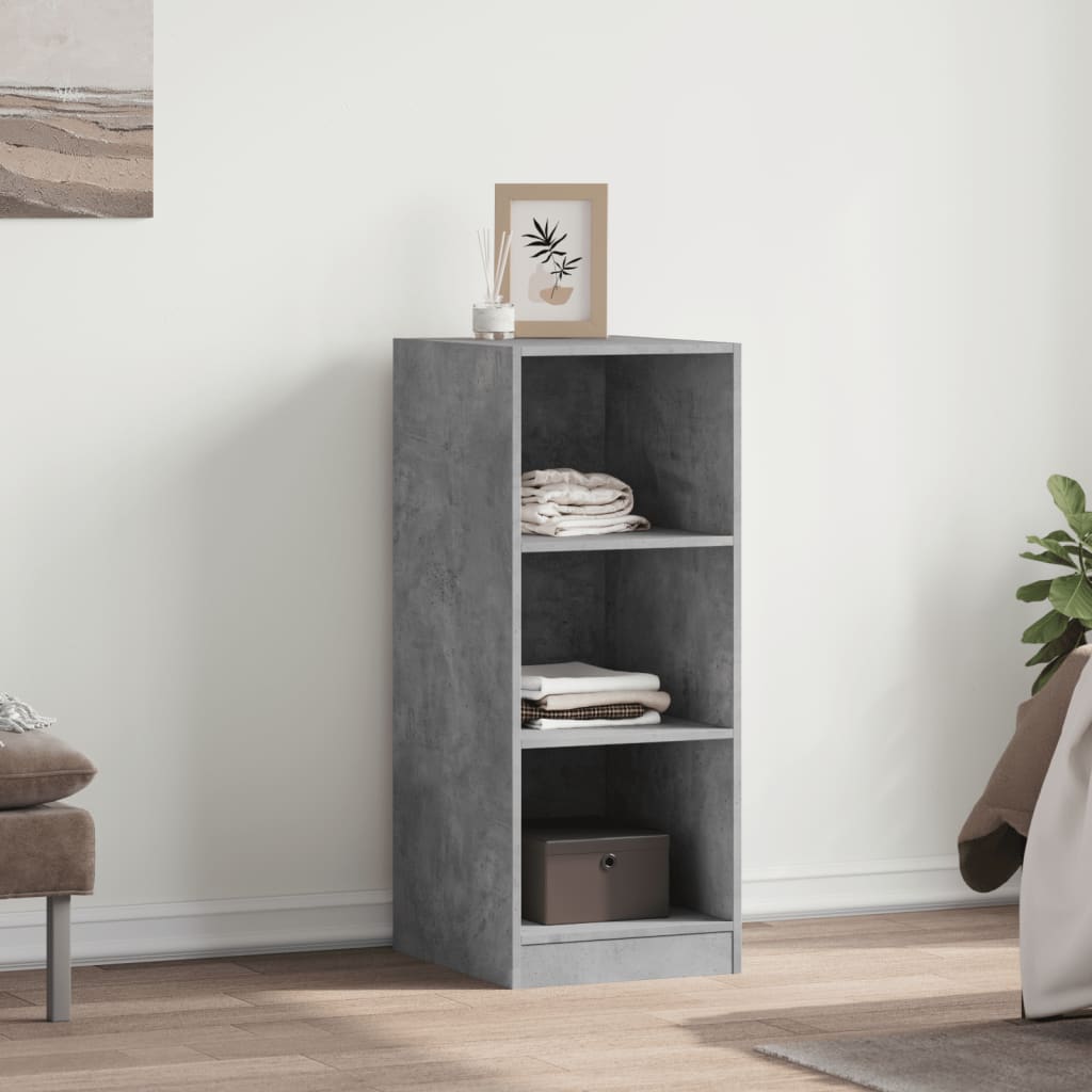 vidaXL Garde-robe gris béton 48x41x102 cm bois d'ingénierie