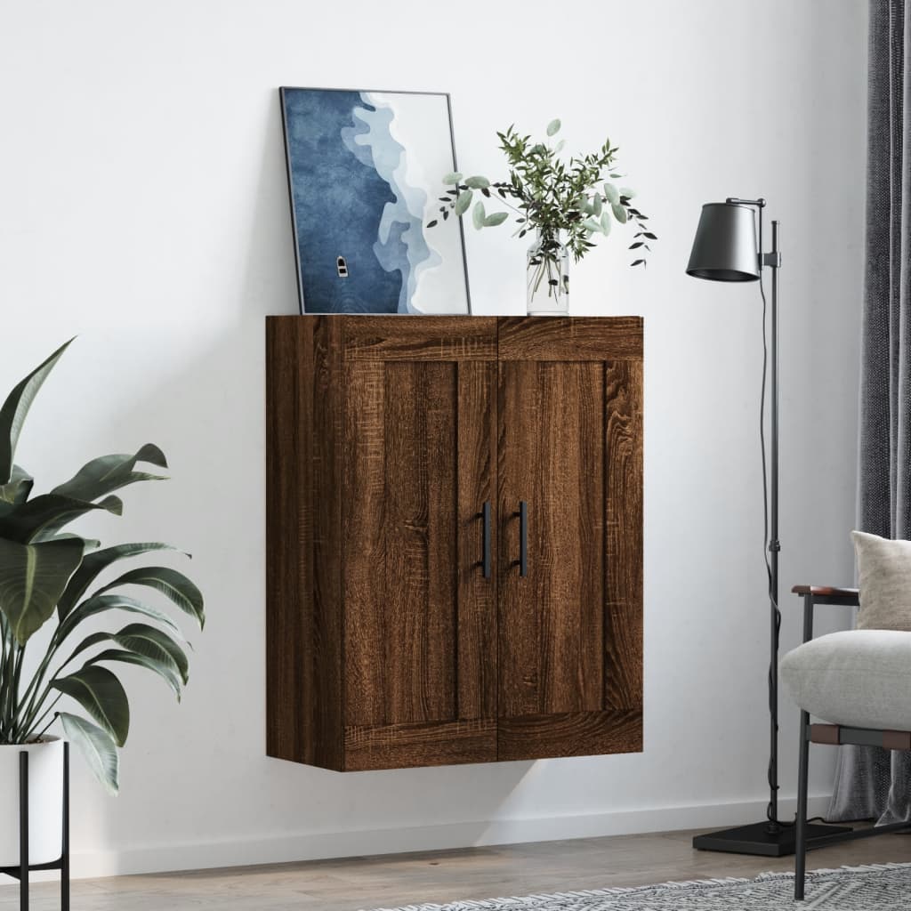 vidaXL Armoire murale chêne marron 69,5x34x90 cm bois d'ingénierie