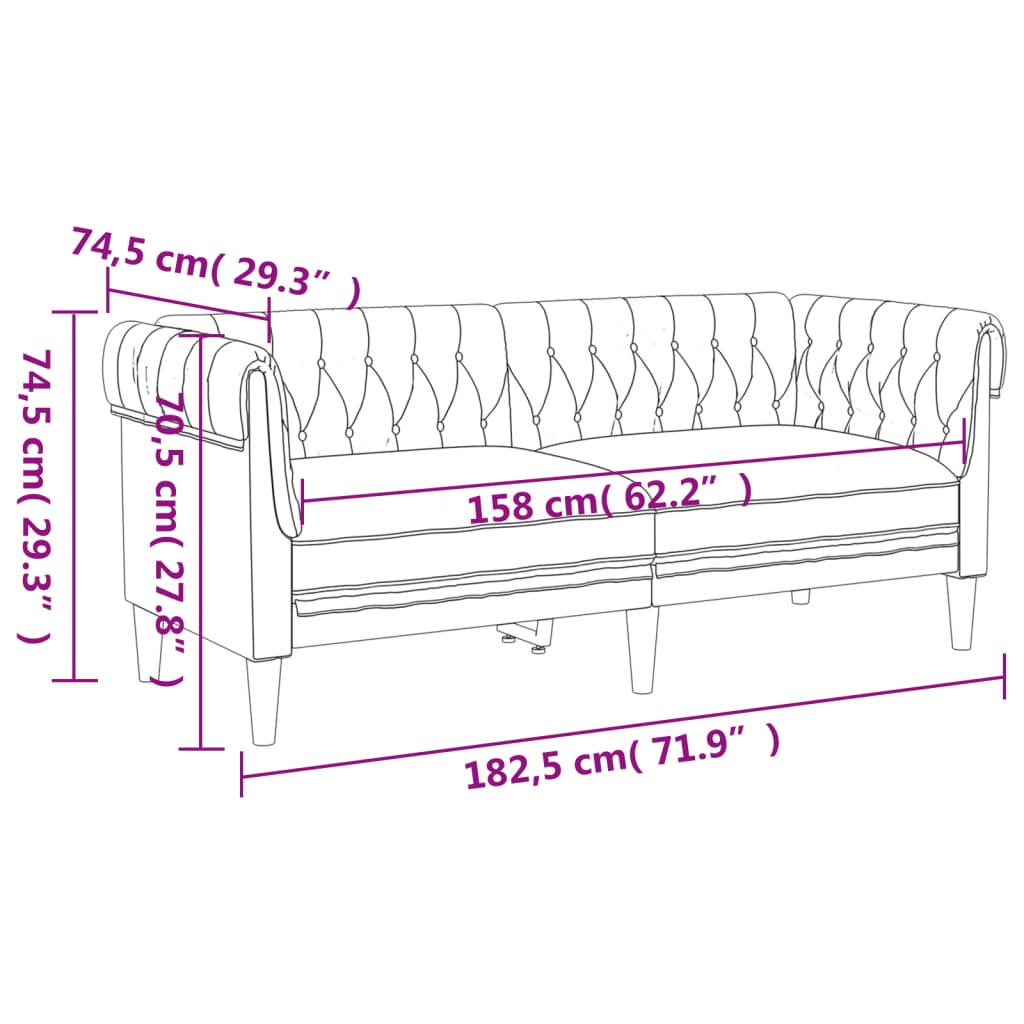 vidaXL Ensemble de canapés 3 pcs gris foncé tissu