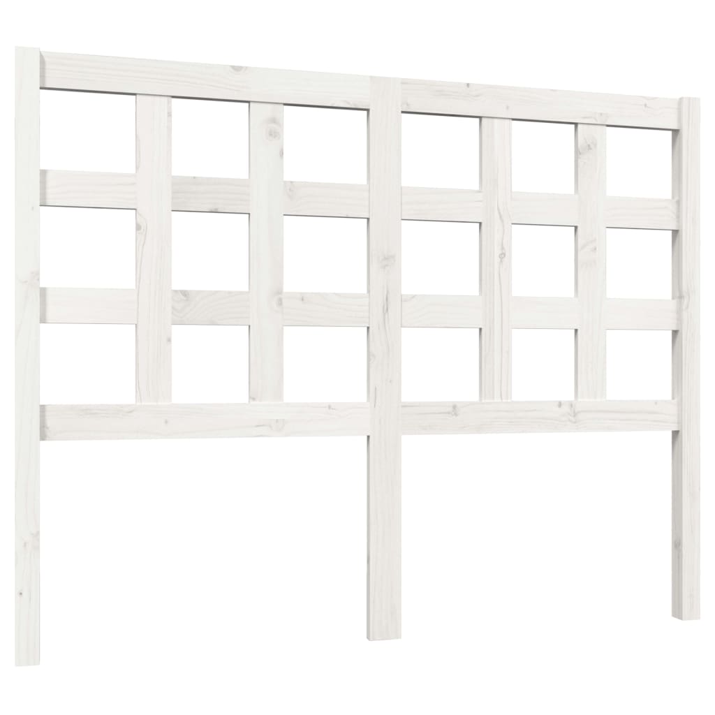 vidaXL Tête de lit Blanc 125,5x4x100 cm Bois massif de pin