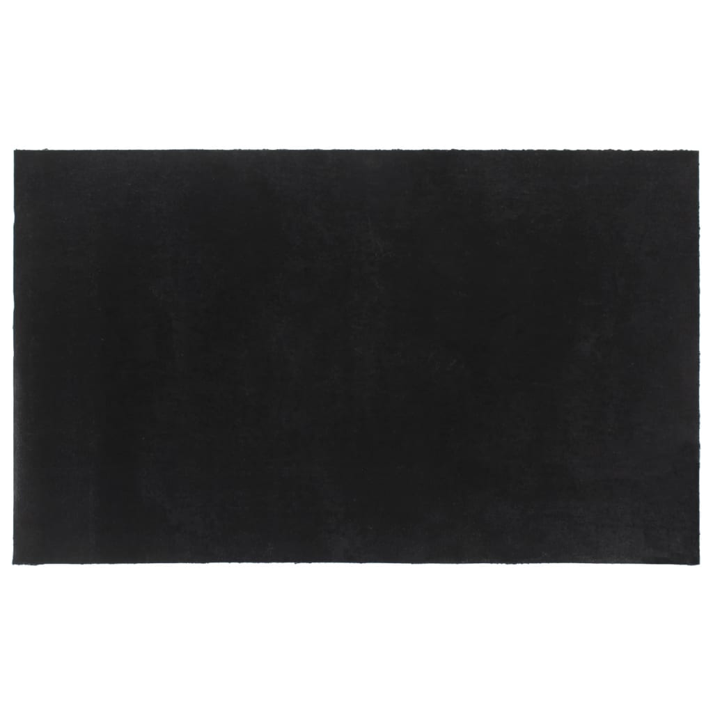 vidaXL Tapis de porte noir 90x150 cm fibre de coco touffeté