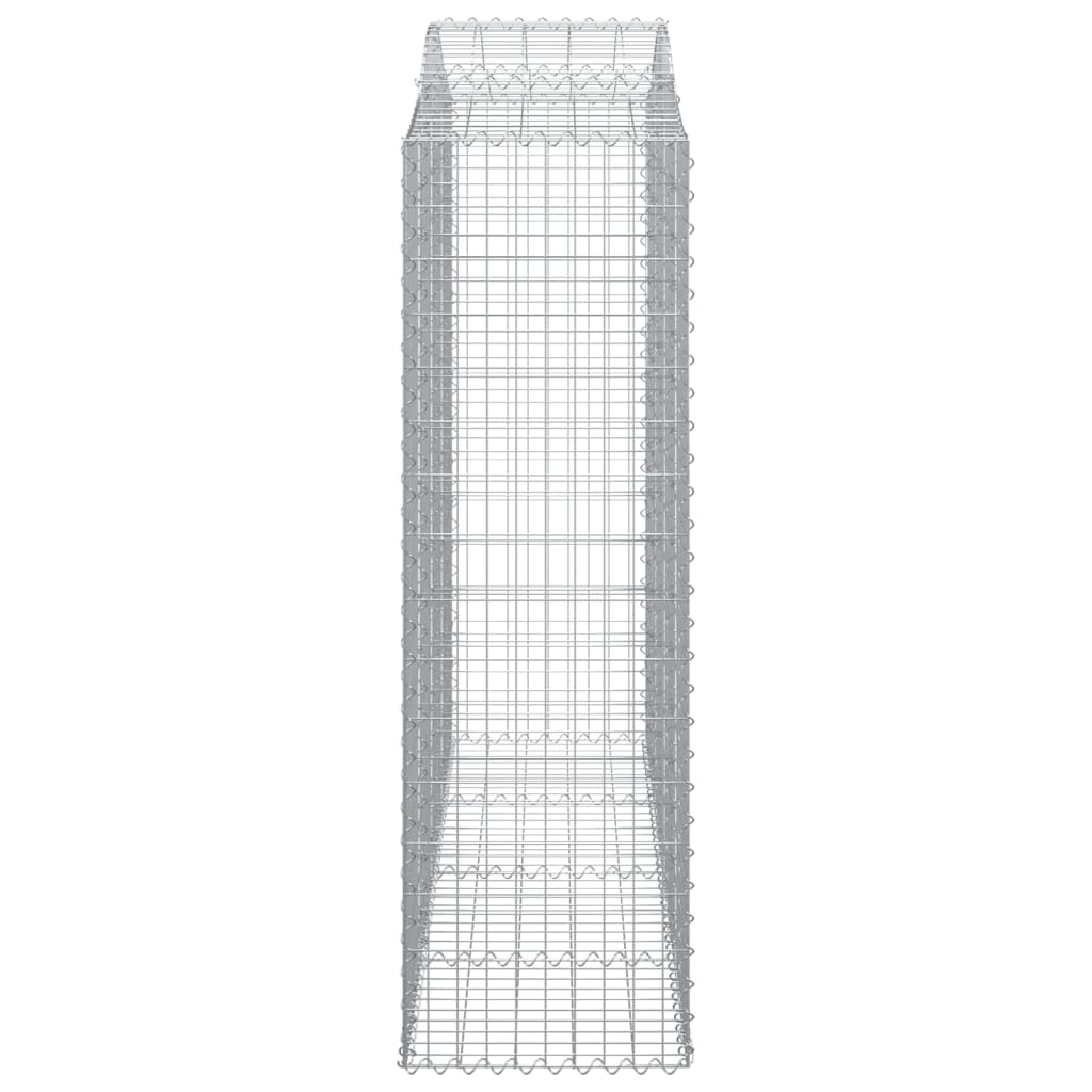 vidaXL Paniers à gabions arqués 12 pcs 200x50x160/180 cm Fer galvanisé