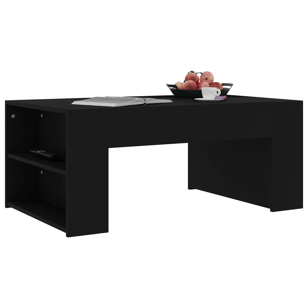 vidaXL Table basse Noir 100x60x42 cm bois d’ingénierie