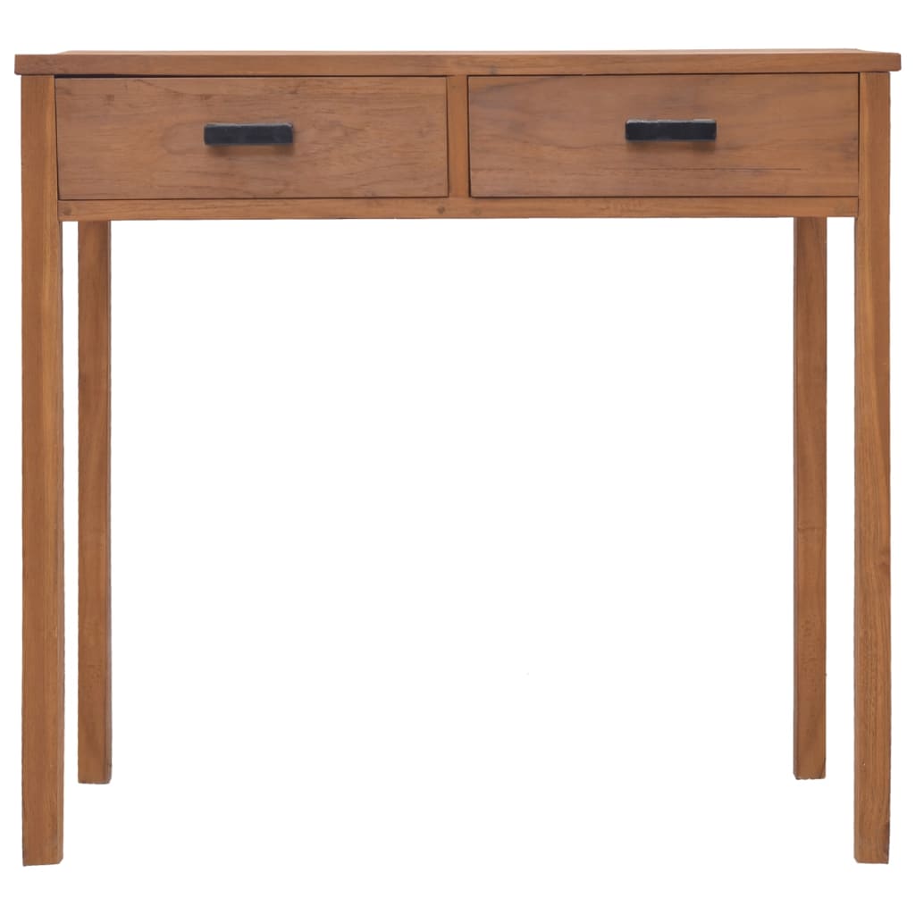 vidaXL Bureau 81x40x75 cm Bois de teck solide