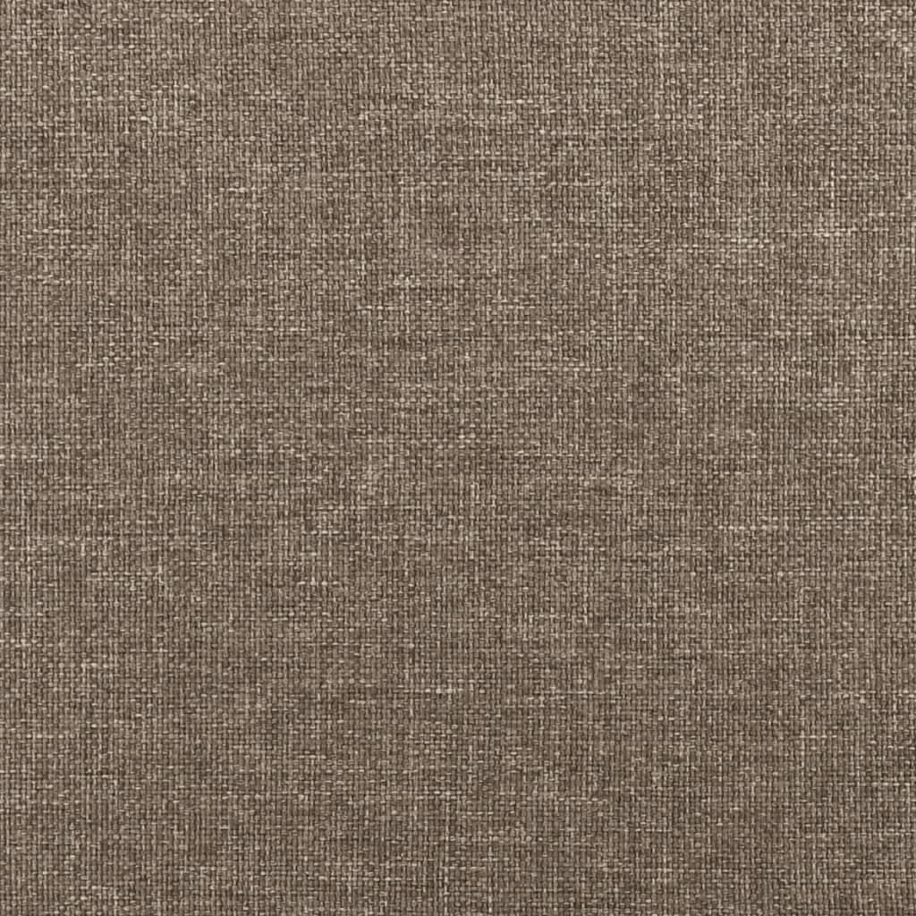 vidaXL Tête de lit avec oreilles Taupe 163x16x78/88 cm Tissu