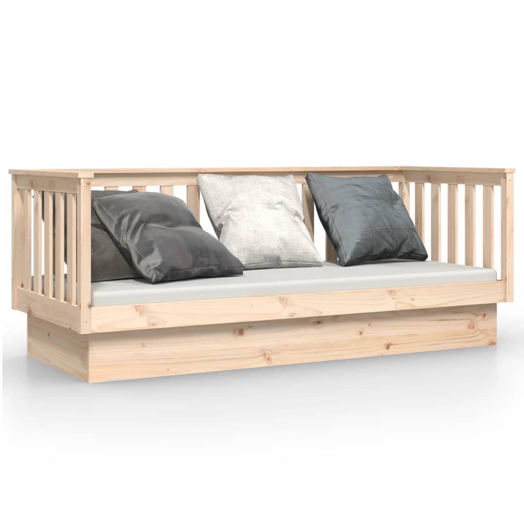 vidaXL Lit de jour sans matelas 90x190 cm bois de pin massif