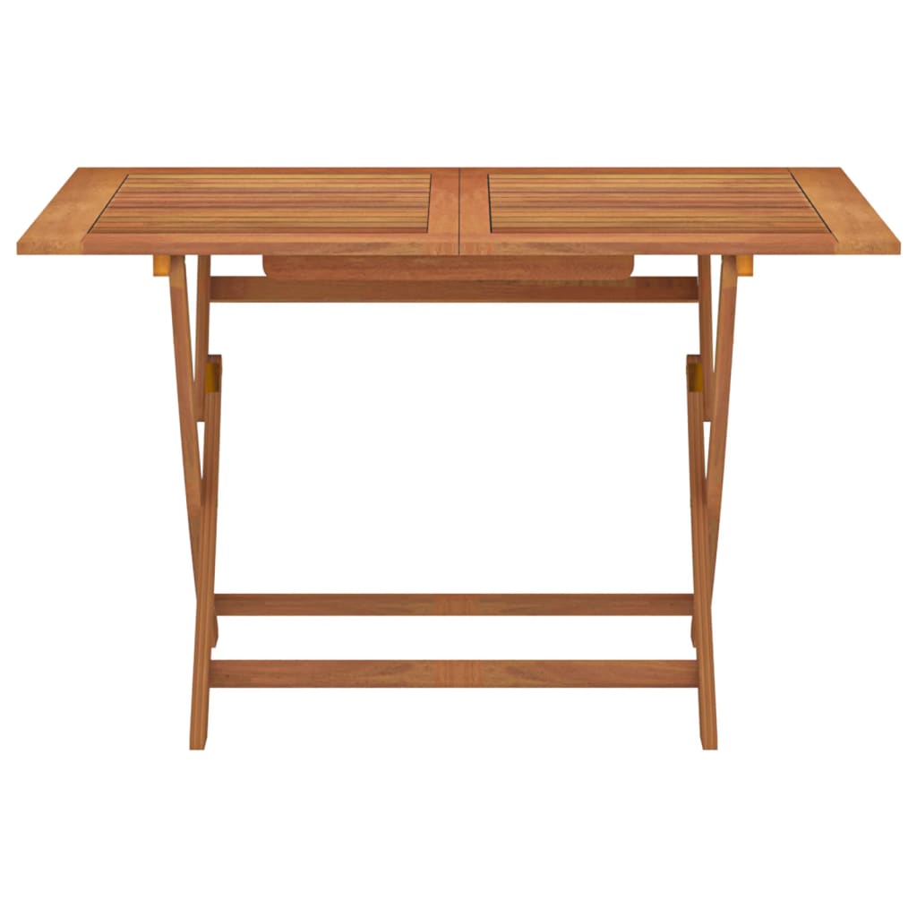 vidaXL Table pliable de jardin 120x70x75 cm bois d'eucalyptus solide
