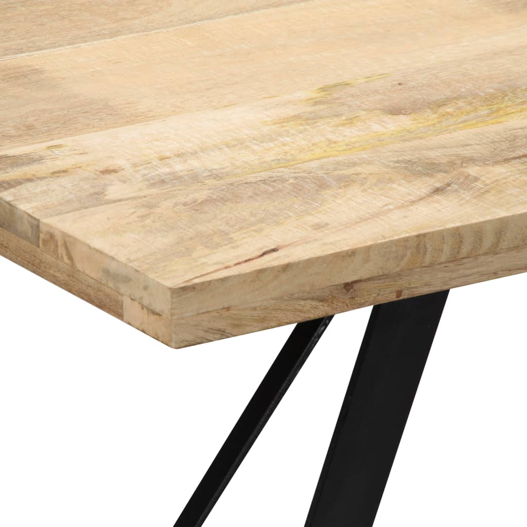 vidaXL Table à manger 140x80x76 cm Bois de manguier massif