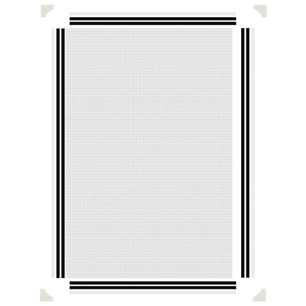 vidaXL Moustiquaire magnétique pour fenêtres blanc 80x120 cm