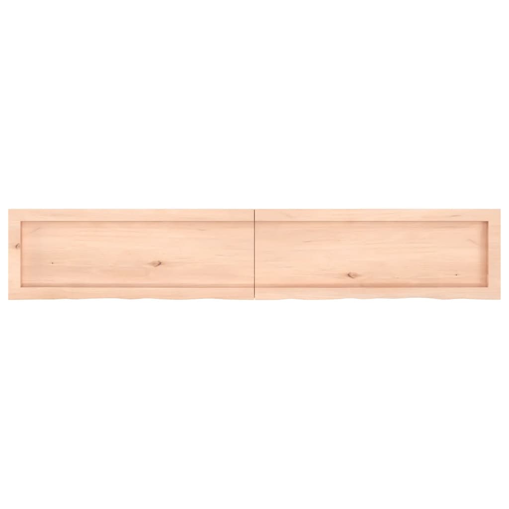 vidaXL Comptoir de salle de bain 160x30x(2-6)cm bois massif non traité