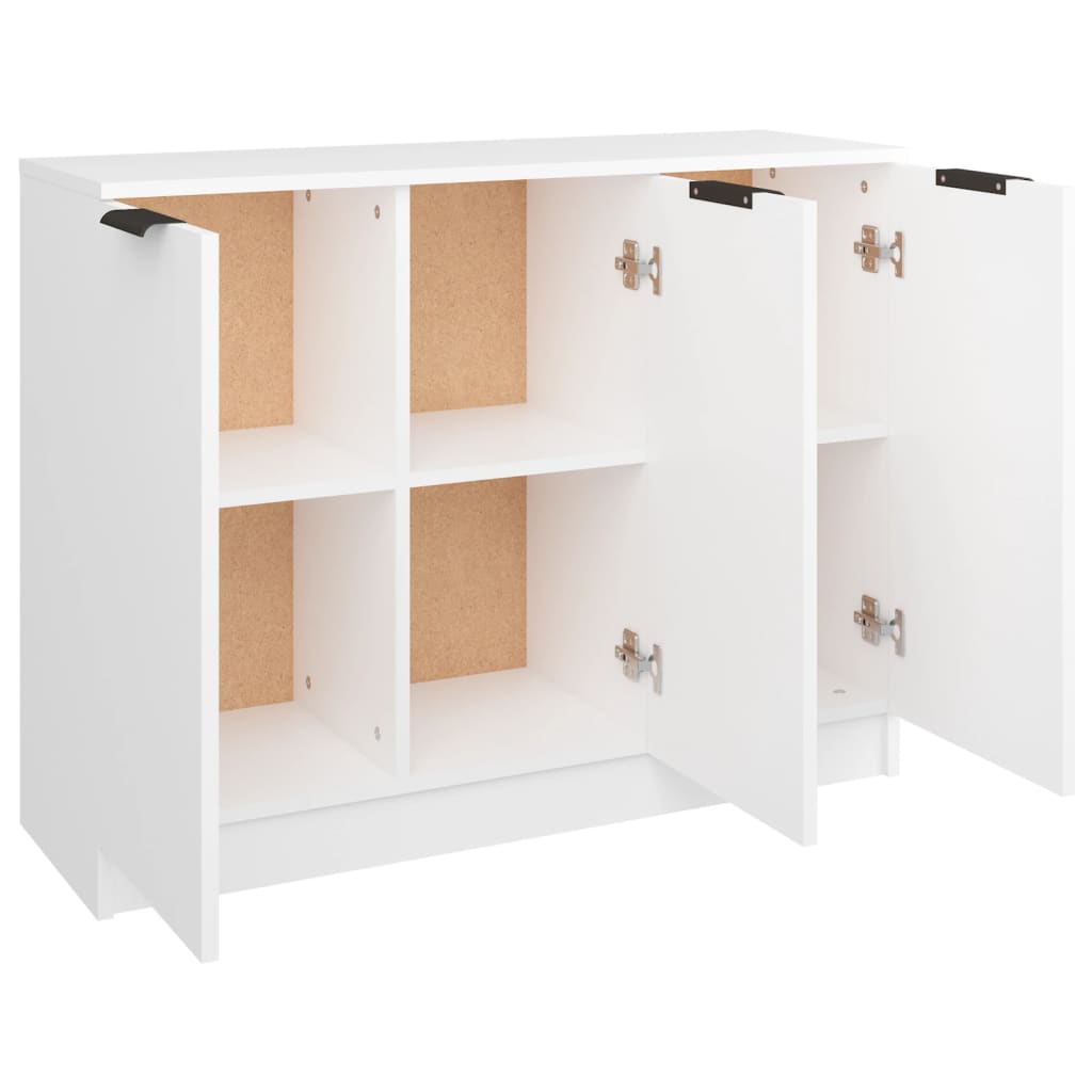 vidaXL Buffet Blanc 90,5x30x70 cm Bois d'ingénierie