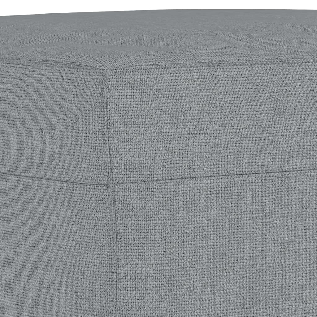 vidaXL Repose-pied Gris clair 60x50x41 cm Tissu