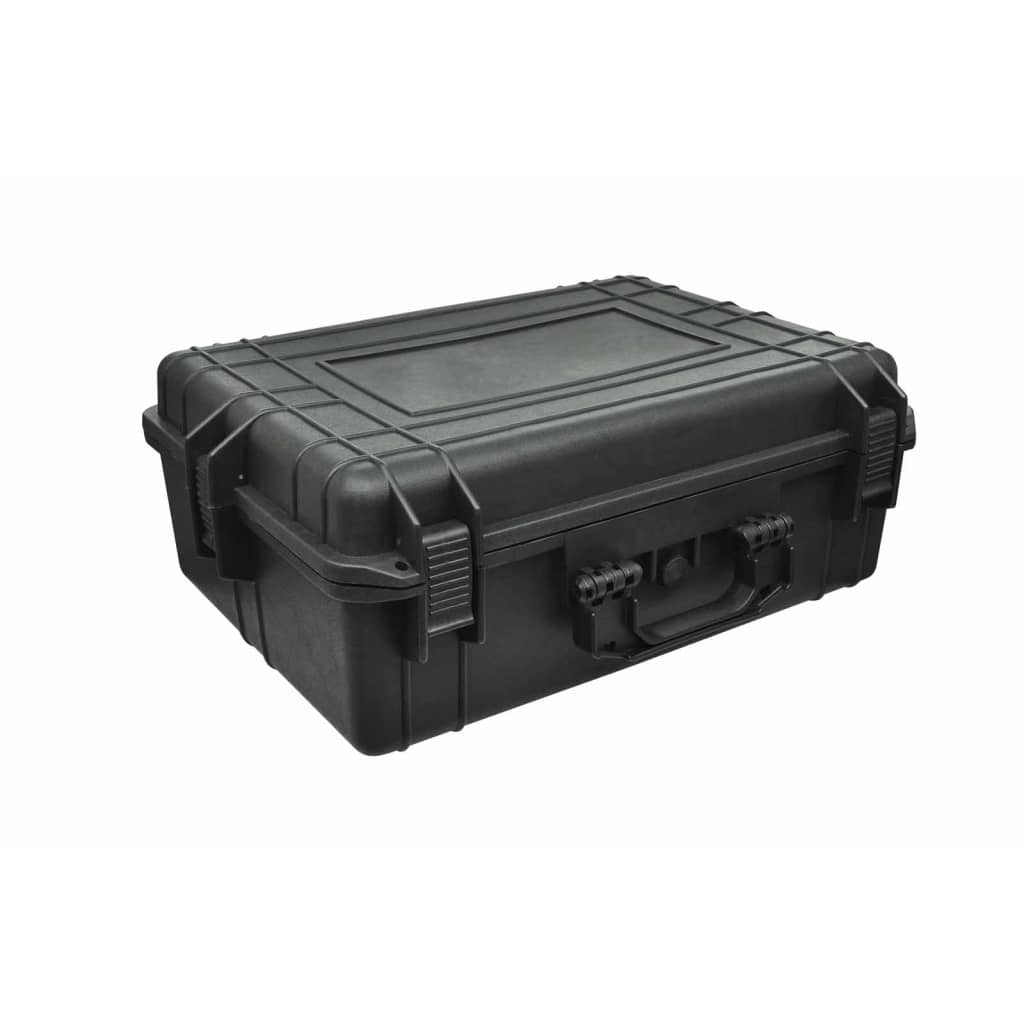 vidaXL Mallette de transport robuste Noir avec mousse 35 Litres