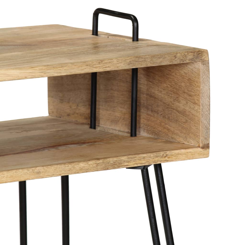 vidaXL Table console Bois de manguier massif 115 x 35 x 76 cm