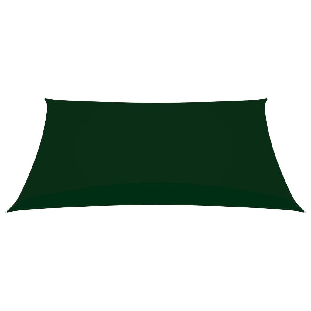 vidaXL Voile de parasol tissu oxford rectangulaire 2x3,5 m vert foncé