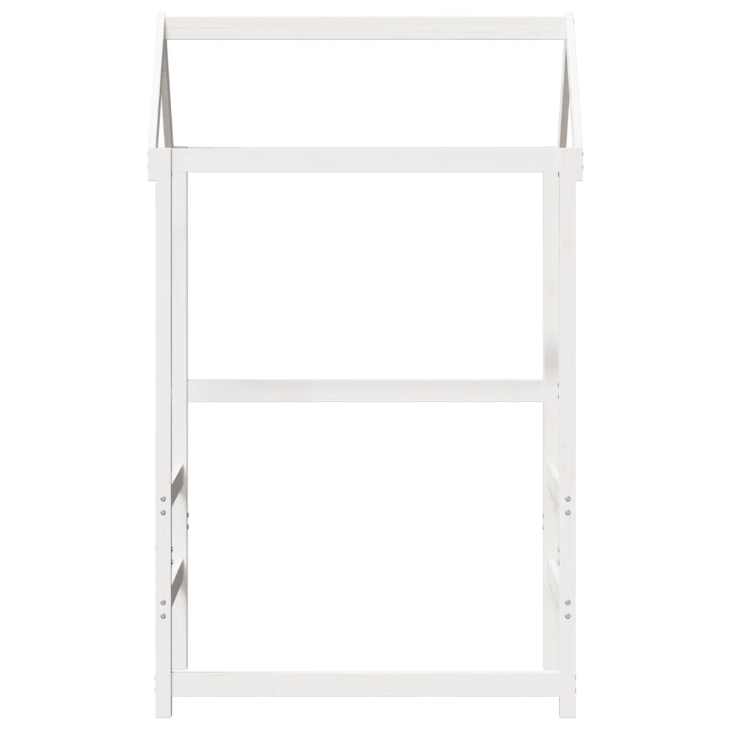 vidaXL Toit de lit pour enfants blanc 98x70x176,5cm bois de pin massif