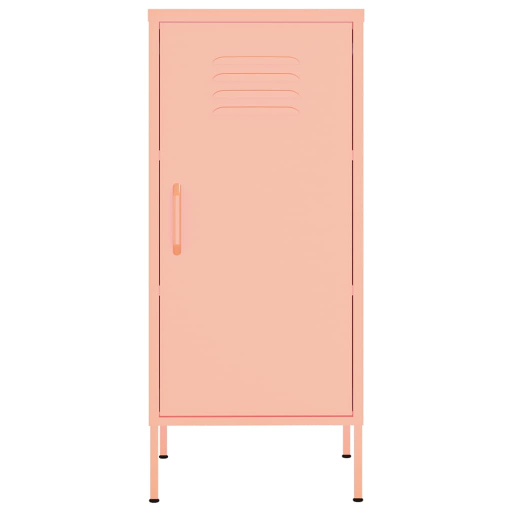 vidaXL Armoire de rangement Rose 42,5x35x101,5 cm Acier