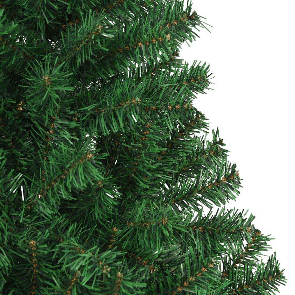 vidaXL Arbre de Noël artificiel avec branches épaisses Vert 210 cm PVC