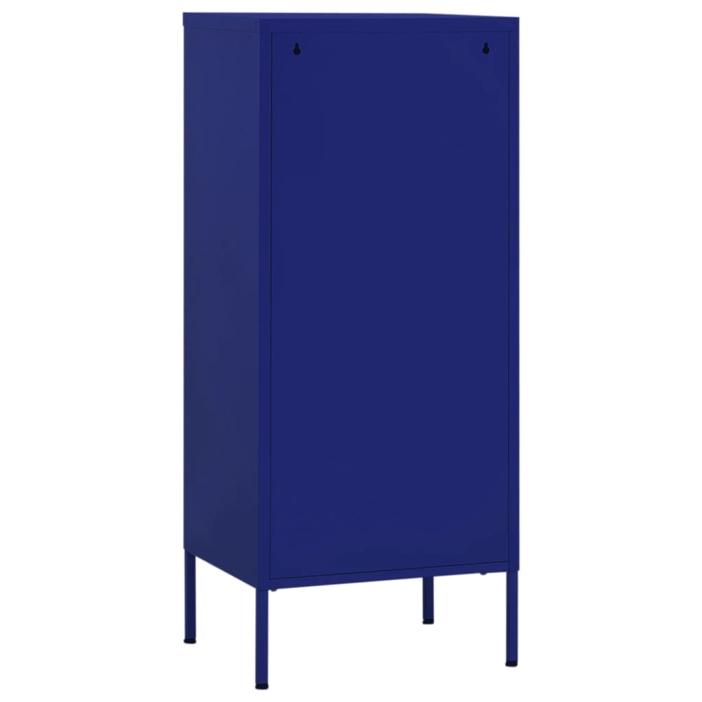 vidaXL Armoire de rangement Bleu marine 42,5x35x101,5 cm Acier