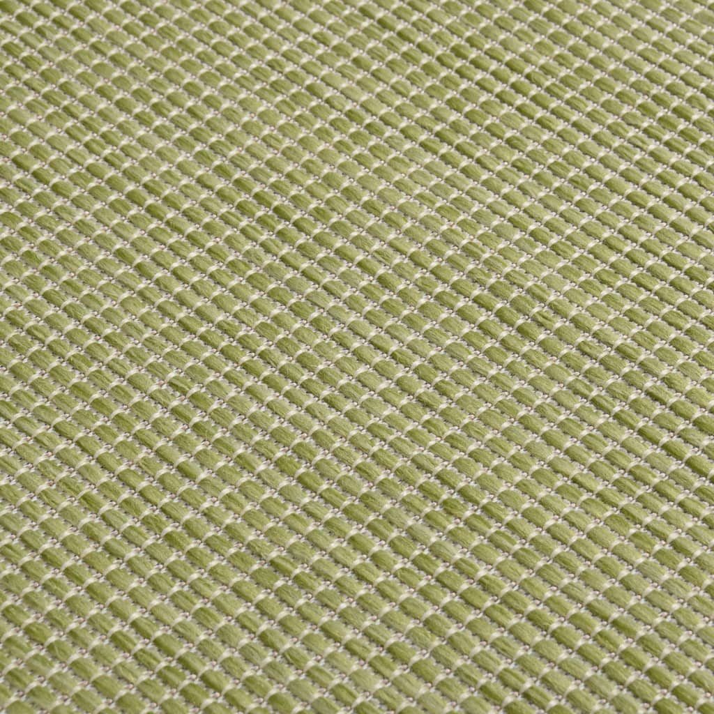 vidaXL Tapis à tissage plat d'extérieur 80x250 cm Vert