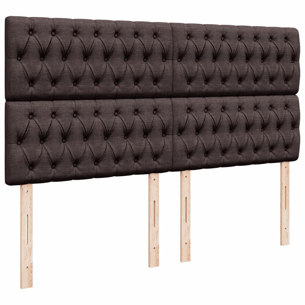 vidaXL Sommier à lattes de lit avec matelas Marron foncé 200x200 cm