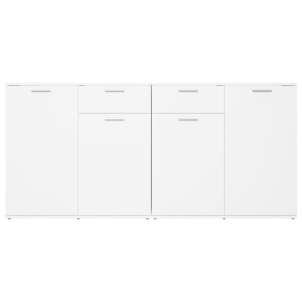 vidaXL Buffet Blanc 160x36x75 cm Bois d'ingénierie