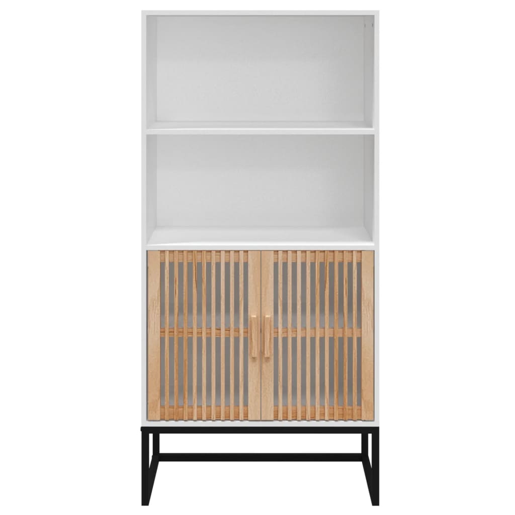 vidaXL Buffet blanc 60x35x125 cm bois d'ingénierie