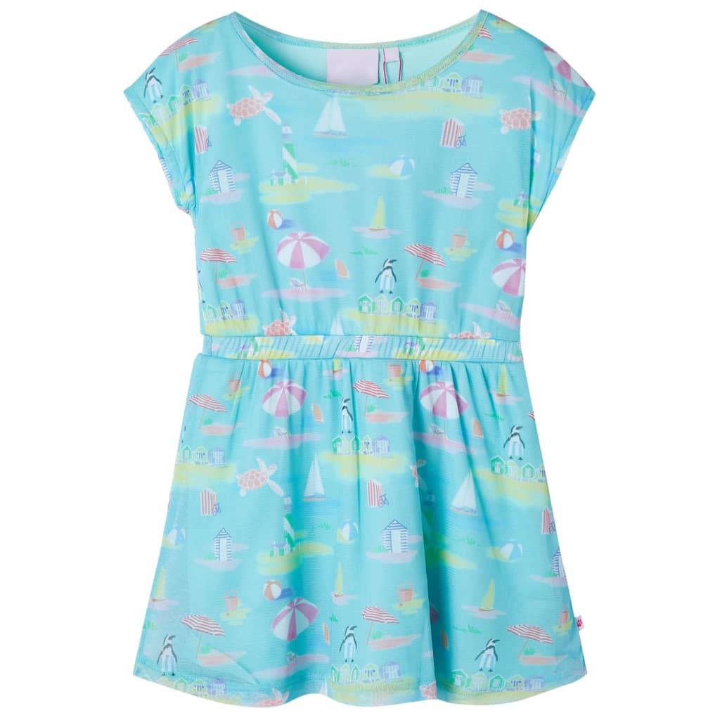 Robe pour enfants aqua clair 104