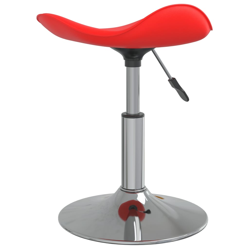 vidaXL Chaise de massage Rouge Acier chromé et cuir artificiel