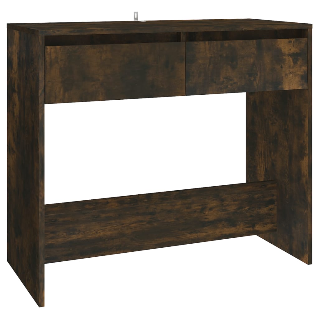 vidaXL Table console chêne fumé 89x41x76,5 cm bois d'ingénierie