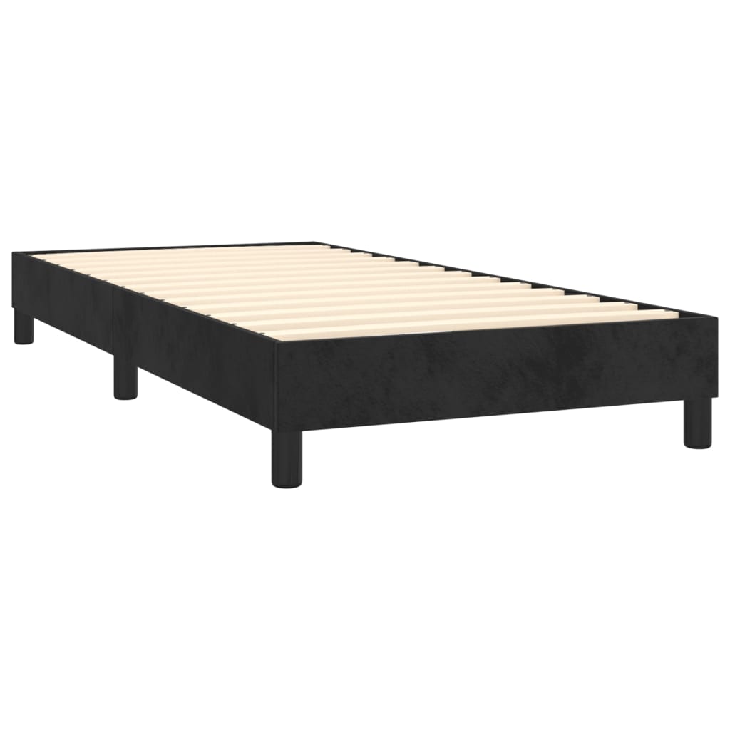 vidaXL Cadre de lit sans matelas noir 100x200 cm velours