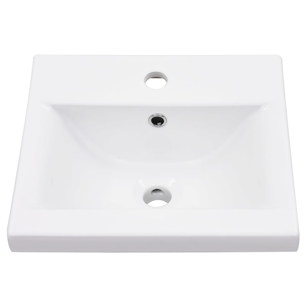 vidaXL Cadre de lavabo de salle de bain vasque à encastrer Noir Fer