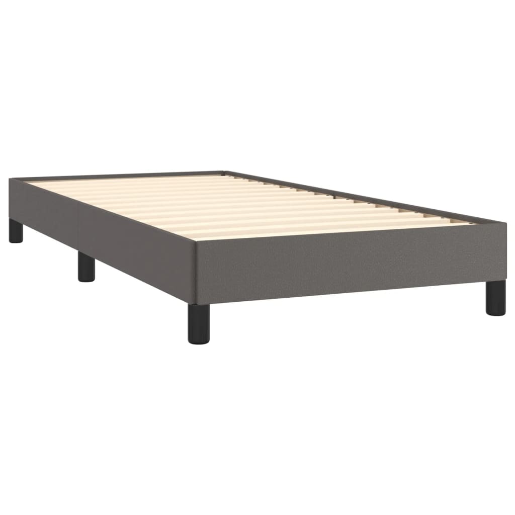 vidaXL Cadre de lit sans matelas gris 90x190 cm similicuir