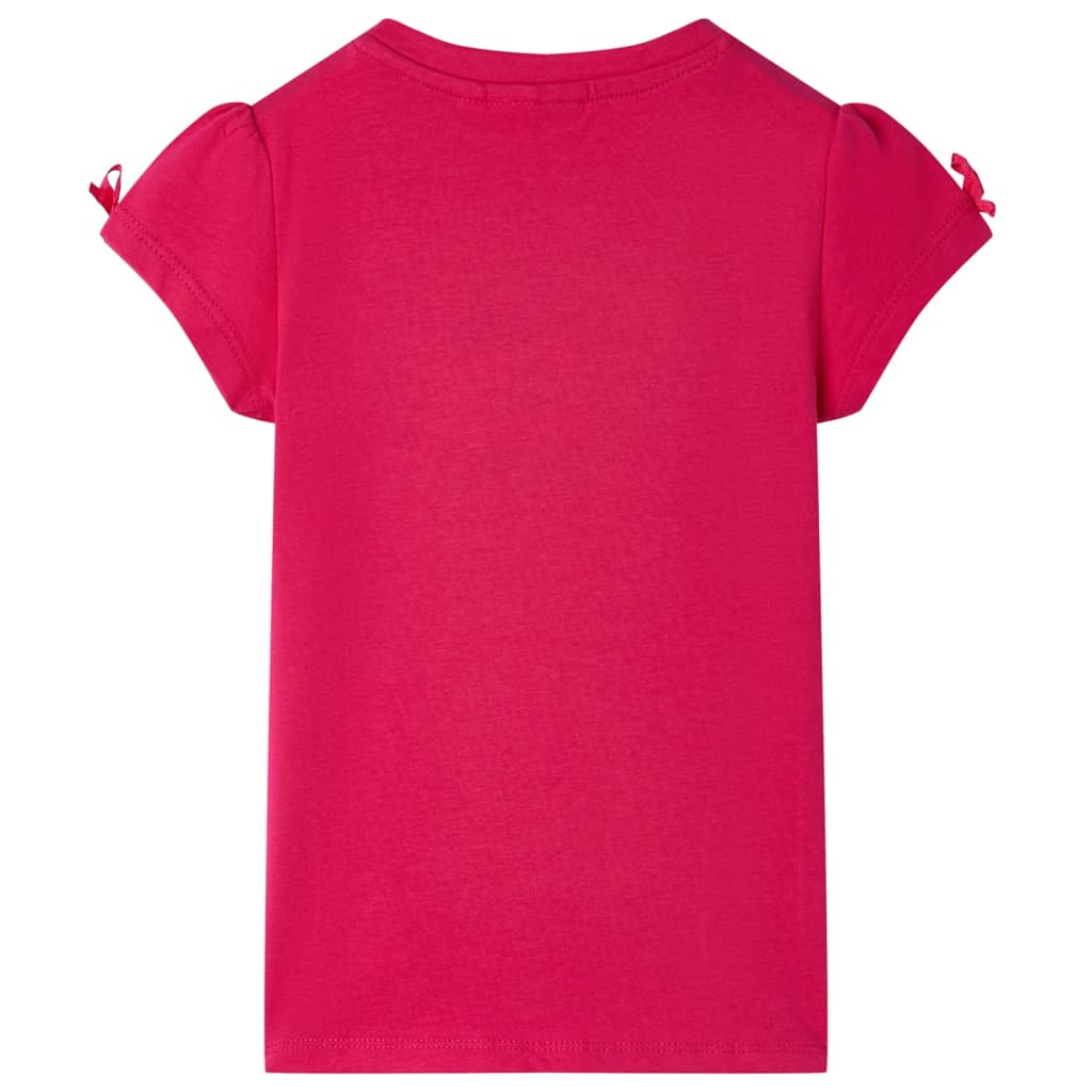 T-shirt pour enfants rose vif 92
