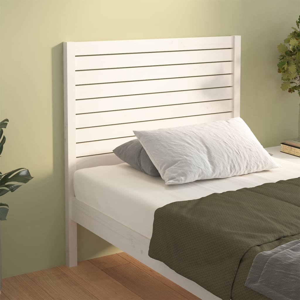 vidaXL Tête de lit Blanc 106x4x100 cm Bois massif de pin