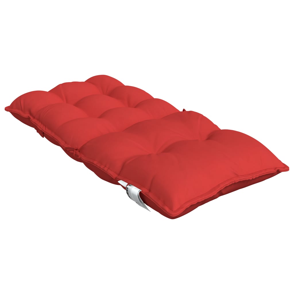 vidaXL Coussins de chaise à dossier bas lot de 6 rouge tissu oxford