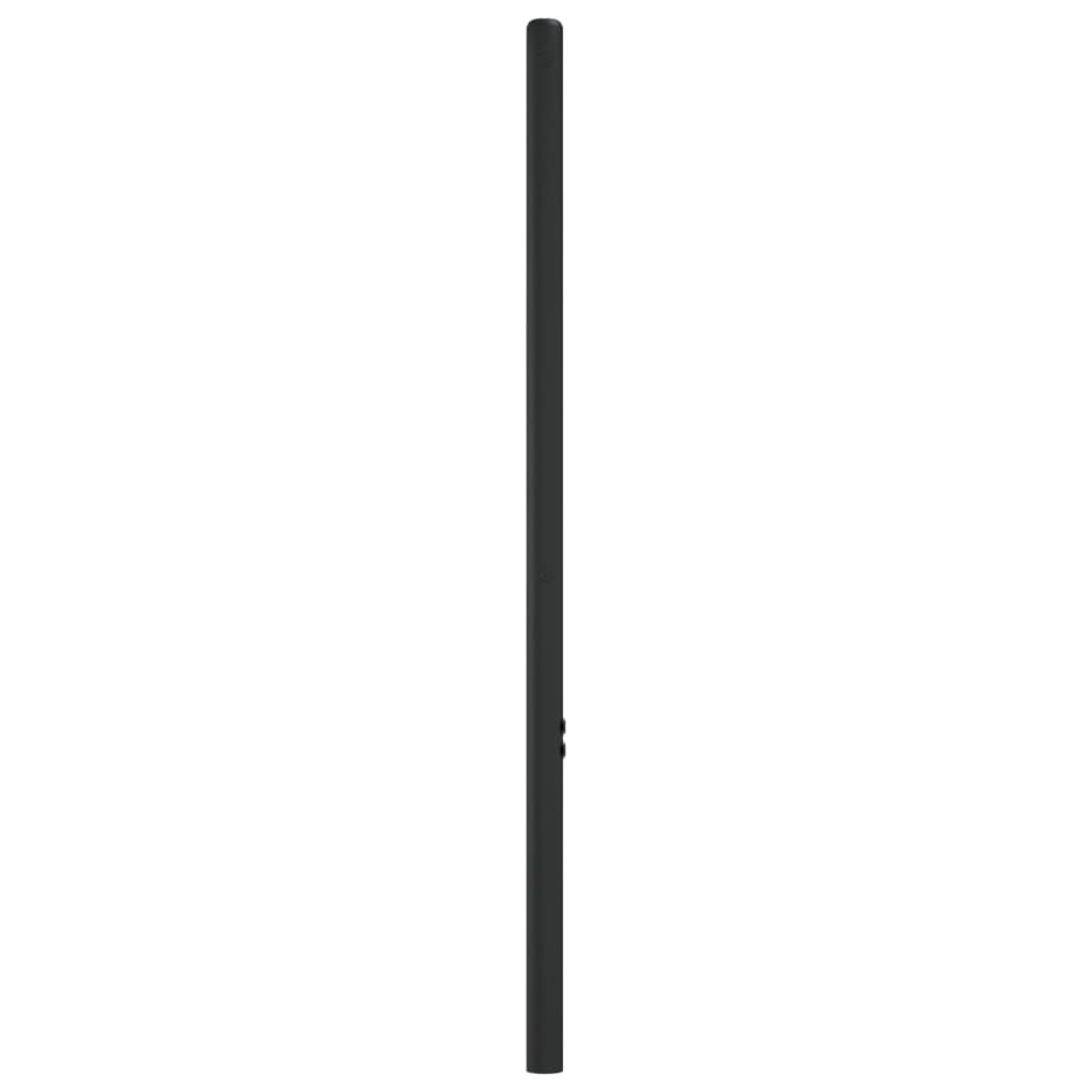 vidaXL Tête de lit métal noir 75 cm