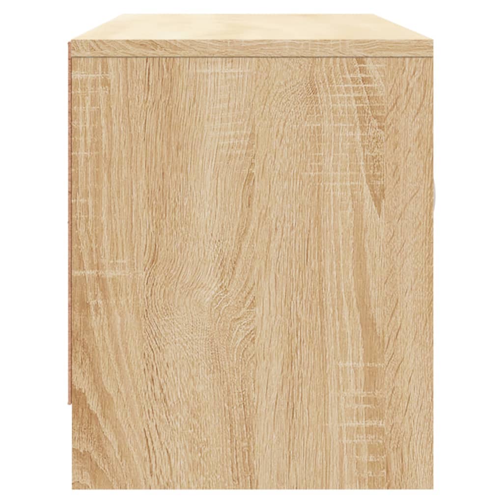 vidaXL Meuble TV chêne sonoma 102x30x37,5 cm bois d'ingénierie