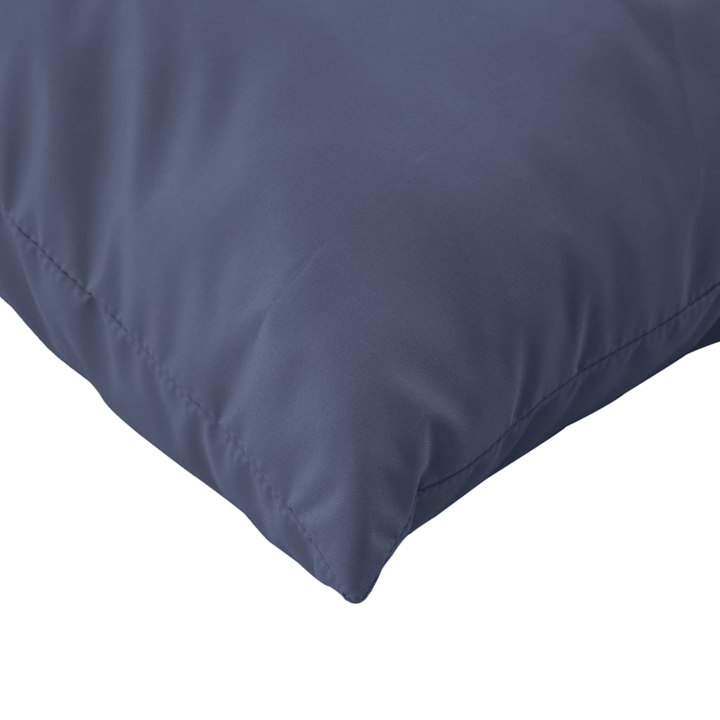 vidaXL Coussins de palette lot de 2 bleu marine tissu