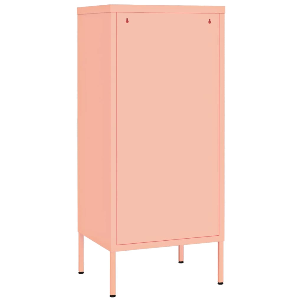 vidaXL Armoire de rangement Rose 42,5x35x101,5 cm Acier